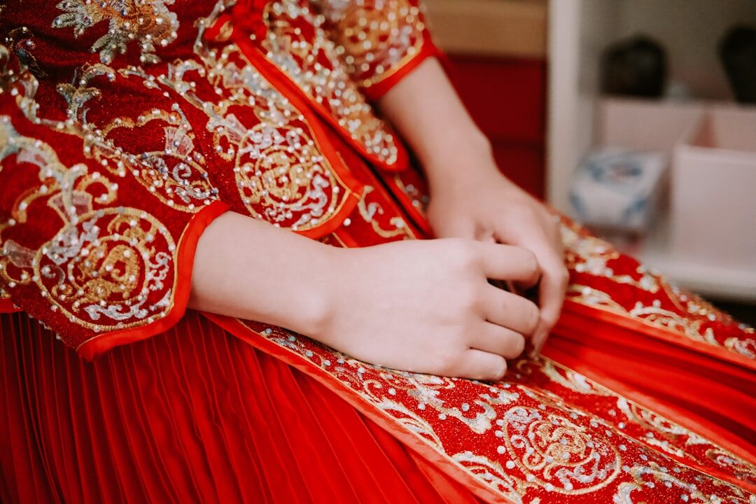 red carpet dress close up